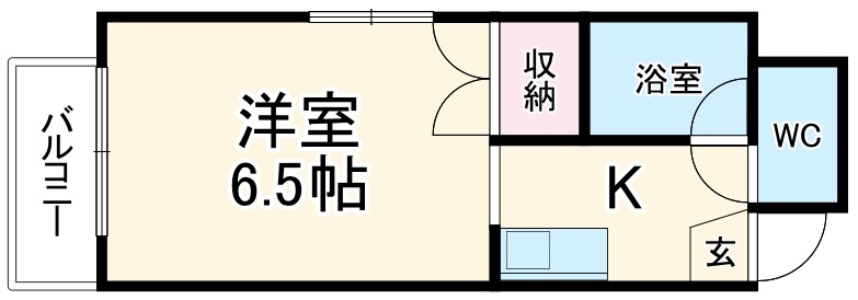 ノアール築地・204号室の間取り