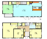 ジョイコート鵠沼松が岡貸家の間取り