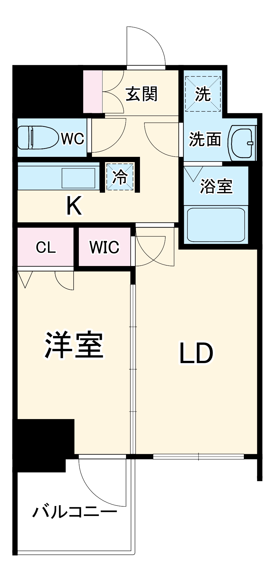 コンフォリア・リヴ新大阪WESTの間取り