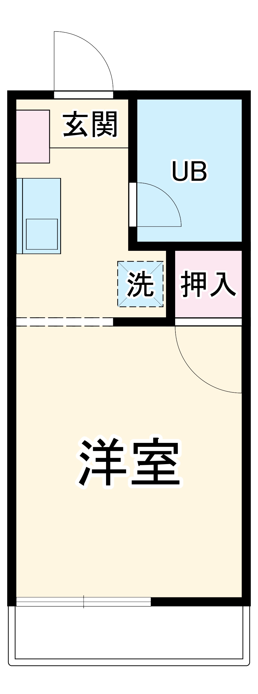 ハイツユウの間取り