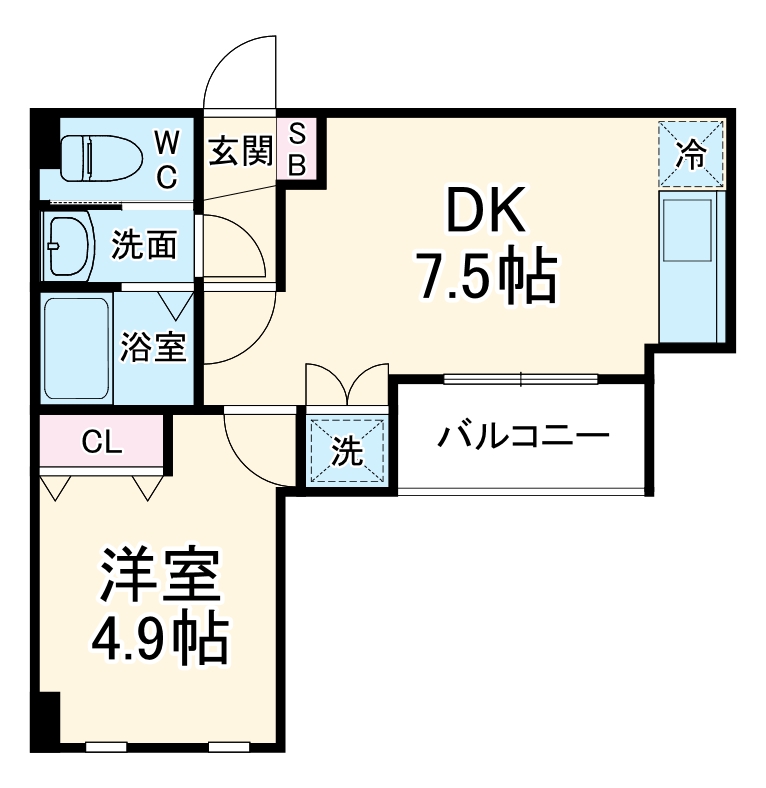 ステイビルⅡ・405号室の間取り