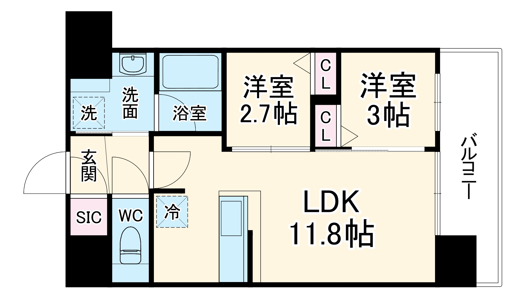 コンフォリア・リヴ新大阪西宮原ソルテラスの間取り