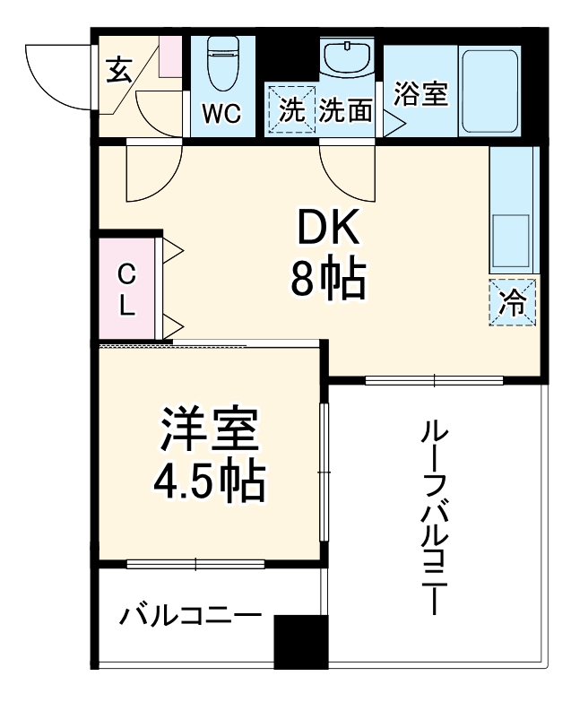 ステイビルⅡ・407号室の間取り