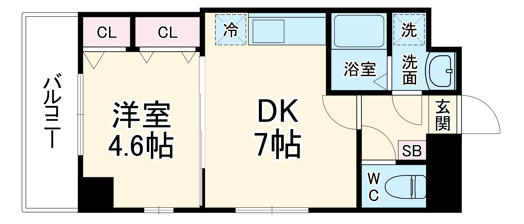 ステイビルⅡ・701号室の間取り