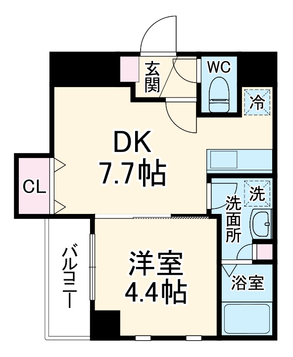 ステイビルⅡ・506号室の間取り