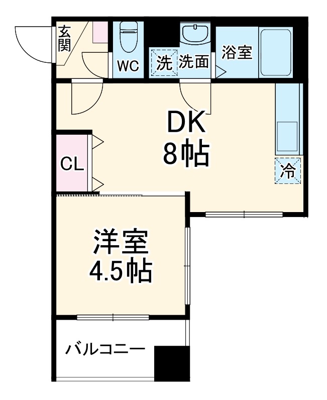 ステイビルⅡ・807号室の間取り