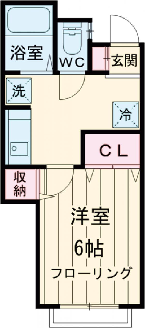 第二東コーポ・103号室の間取り
