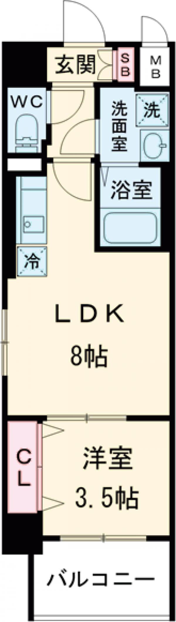 CREST TAPP 京都西京極dexの間取り