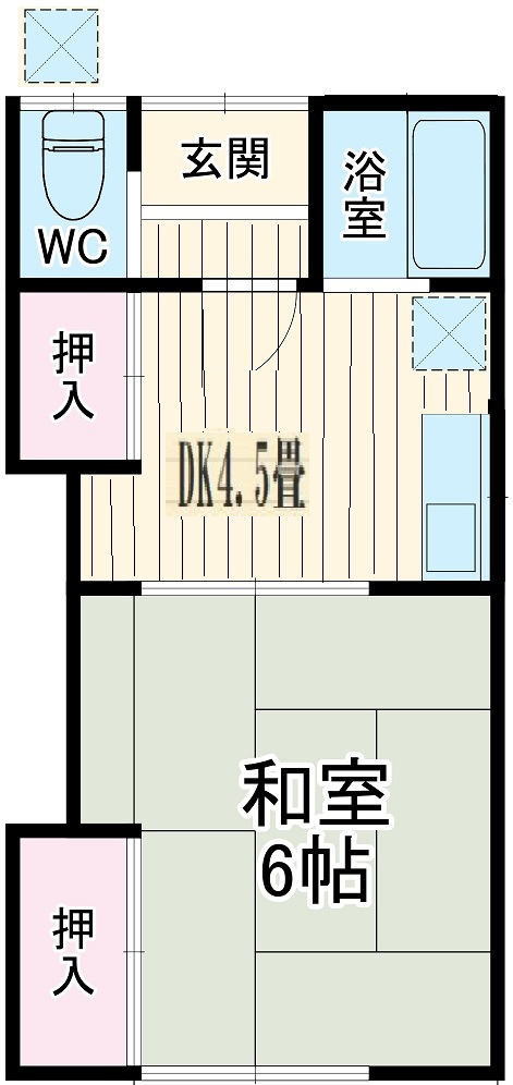 石渡荘の間取り