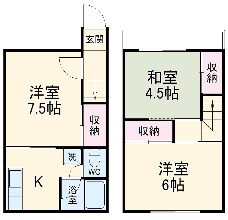 テラス松石A棟の間取り