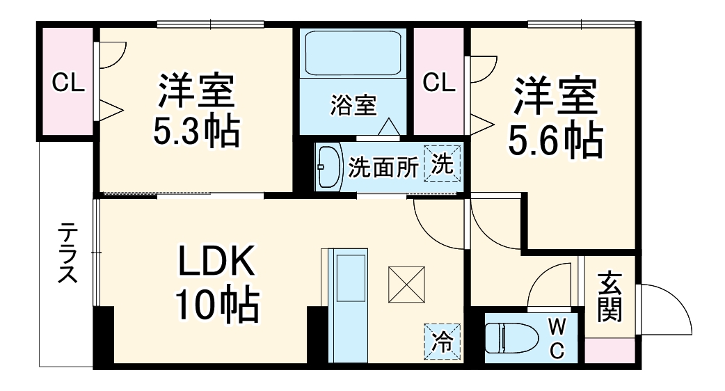 ベルメゾンⅦ の間取り