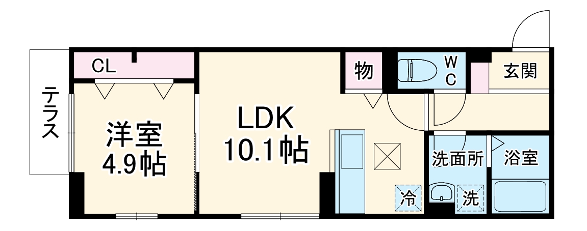 ベルメゾンⅦ の間取り
