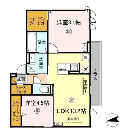 ロンターノ・101号室の間取り