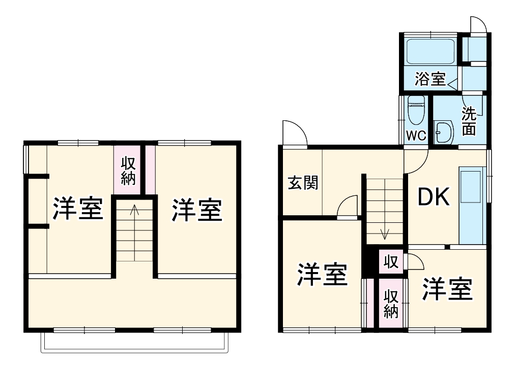 大垣市荒尾戸建て・1号室の間取り