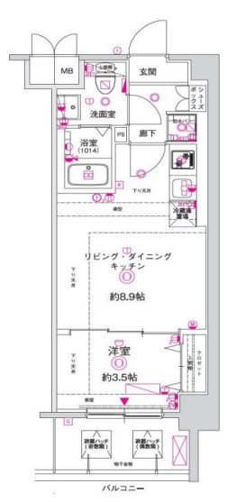 CREST TAPP 京都西京極dexの間取り