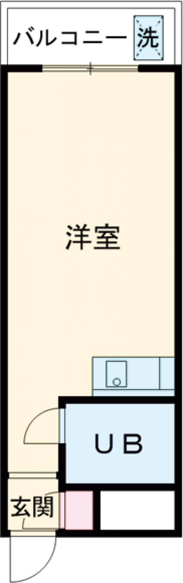 メゾンブランシュ不動前・314号室の間取り