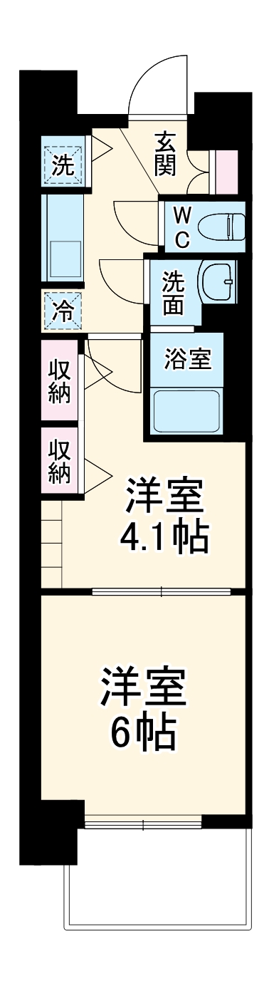 S-RESIDENCE上社aureate・101号室の間取り