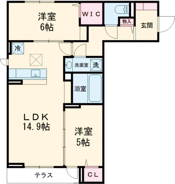 D-PRECIOUS小金井本町・101号室の間取り