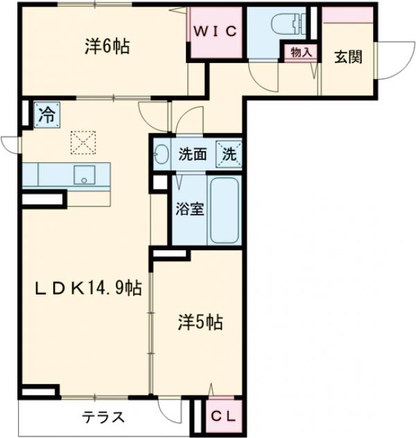 D-PRECIOUS小金井本町・201号室の間取り