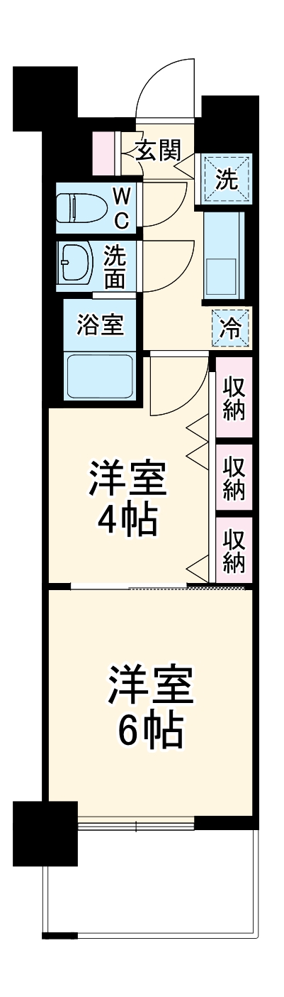 S-RESIDENCE上社aureate・203号室の間取り