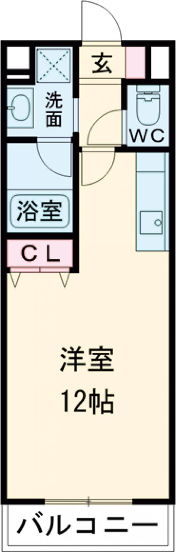 COZYCOURT・105号室の間取り