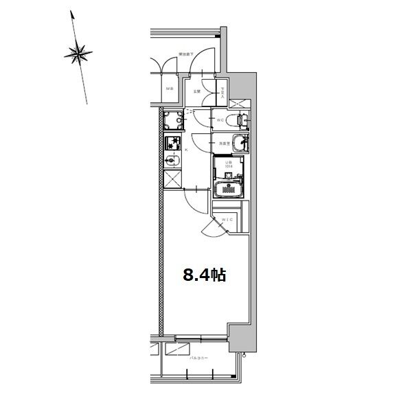 S-RESIDENCE今池beleta・601号室の間取り