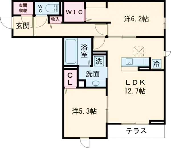 D-PRECIOUS小金井本町・205号室の間取り