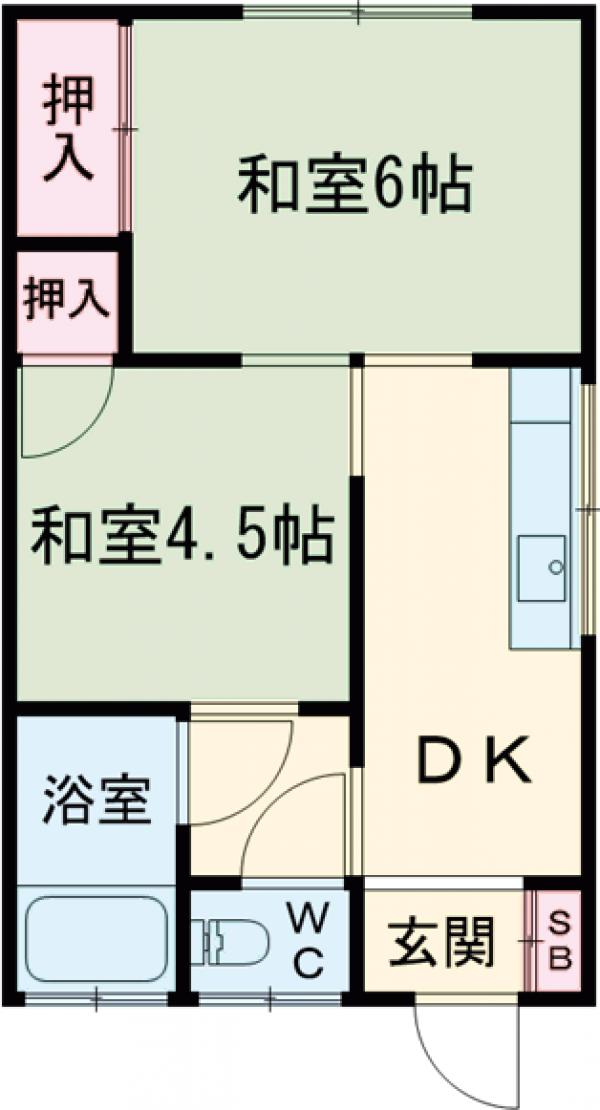 石川荘の間取り