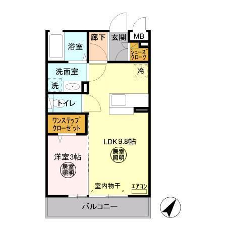 パークドプランタン Aの間取り