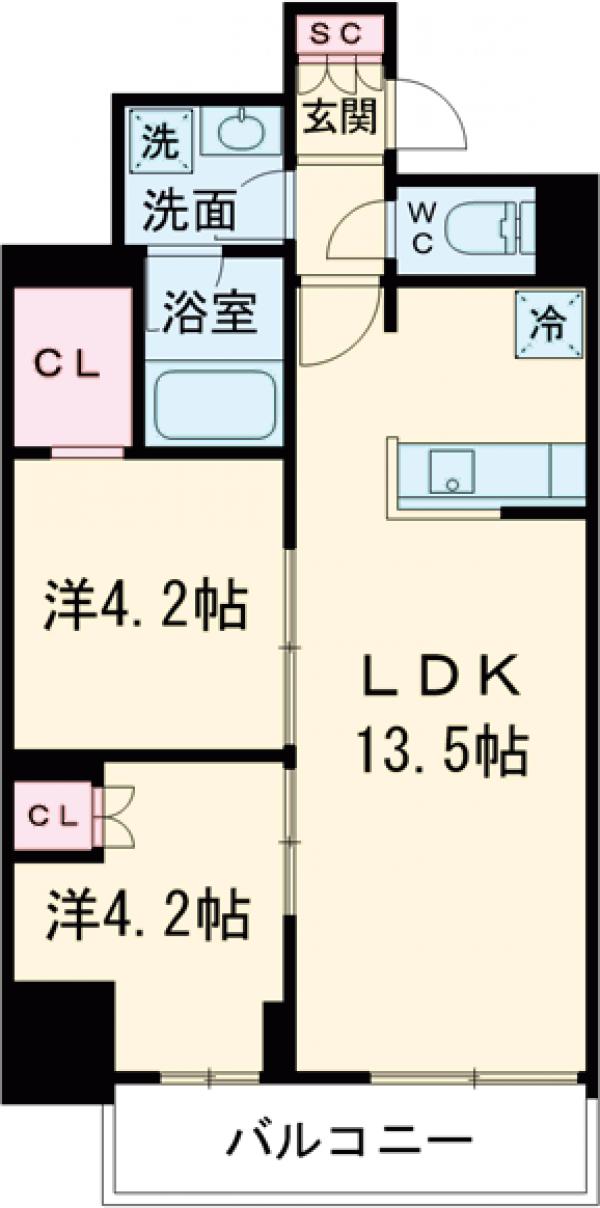 グランカーサ船堀Ⅰの間取り