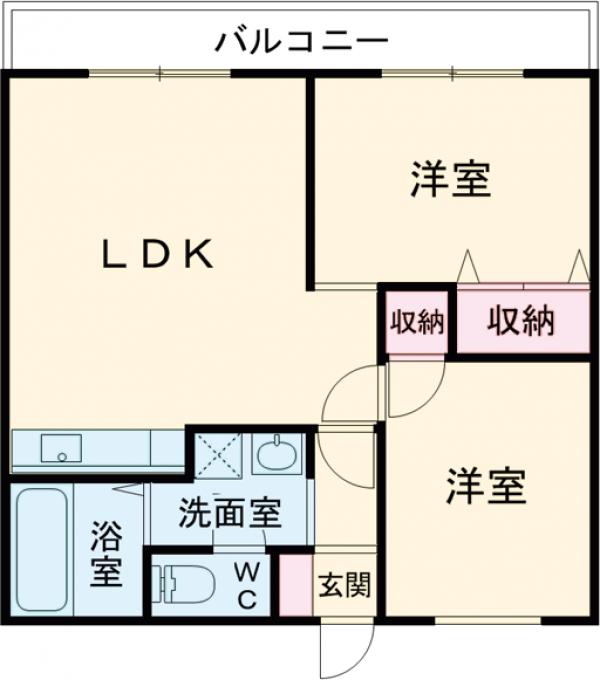 メゾンロード・405号室の間取り