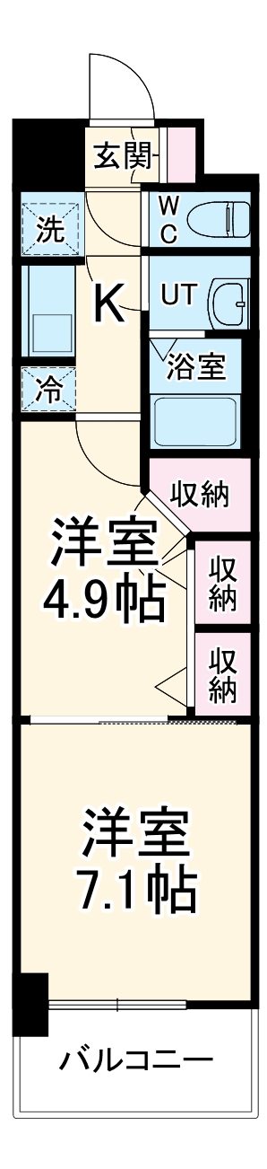 S-RESIDENCE神沢affordの間取り