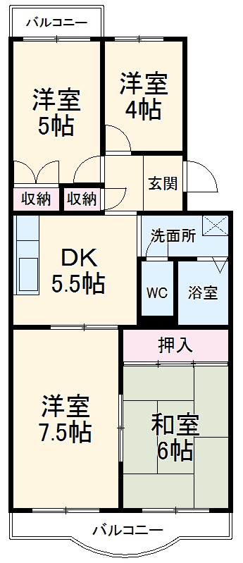 テラス台町の間取り