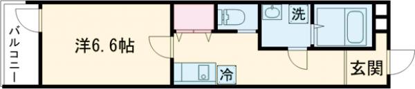 MELDIA福生Ⅲの間取り
