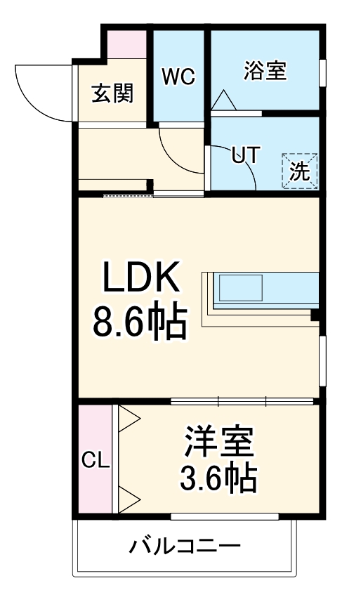 LeGioie新瀬戸駅・201号室の間取り