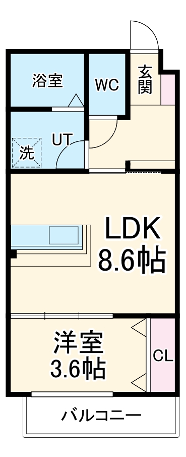 LeGioie新瀬戸駅・203号室の間取り