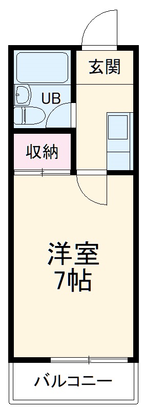 コーポ市川の間取り