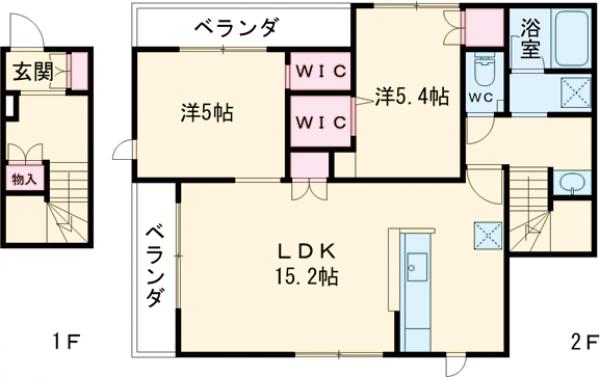 仮称）瀬田四丁目物件・102号室の間取り