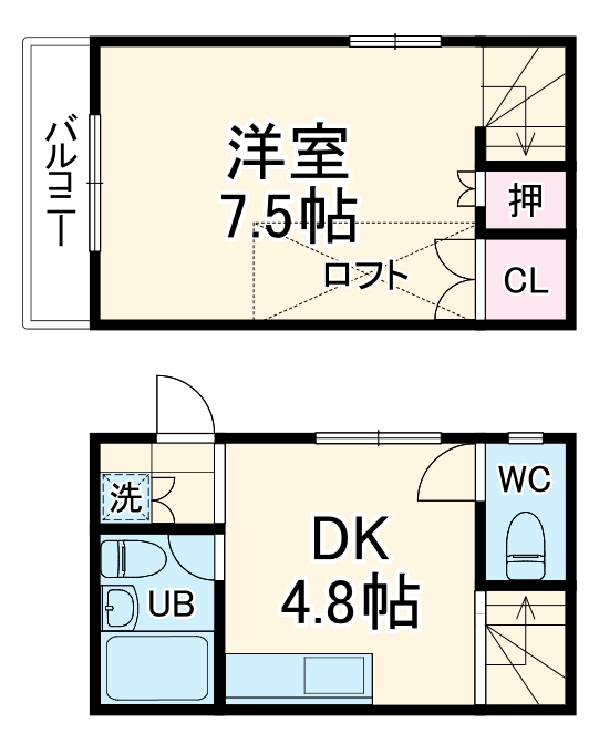 スクエアKⅡの間取り