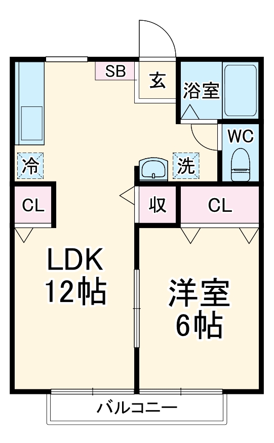 パナハイツタカダヤDの間取り