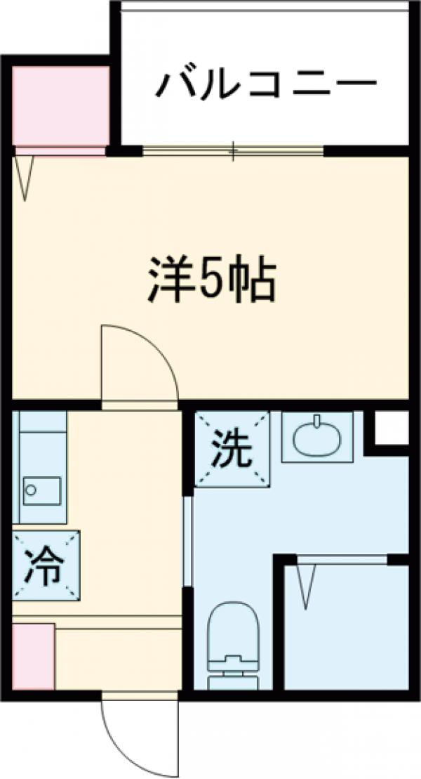 MELDIA小川・103号室の間取り