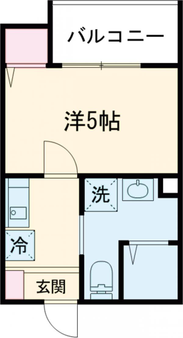 MELDIA小川・203号室の間取り