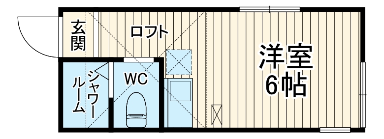 メゾンド・ソレイユ・203号室の間取り