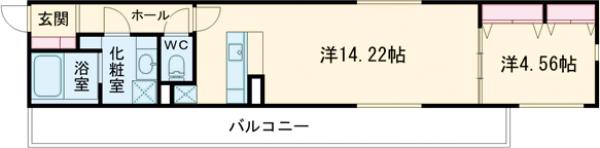 ＴＨＥ　ＣＩＴＹ　ＲＥＳＩＤＥＮＣＥ目黒本町・404号室の間取り