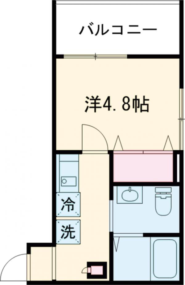 MELDIA小川・105号室の間取り