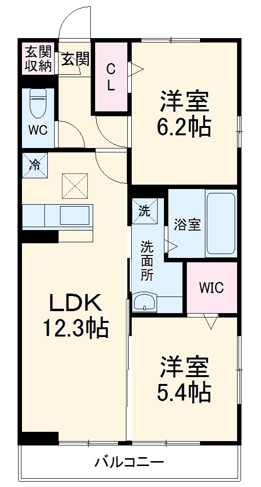 サントミーの間取り