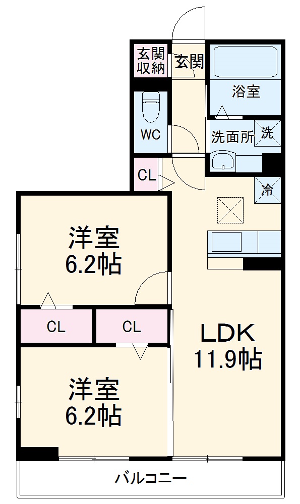 サントミーの間取り