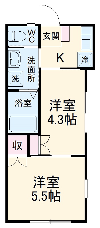 ハイツ光陽の間取り