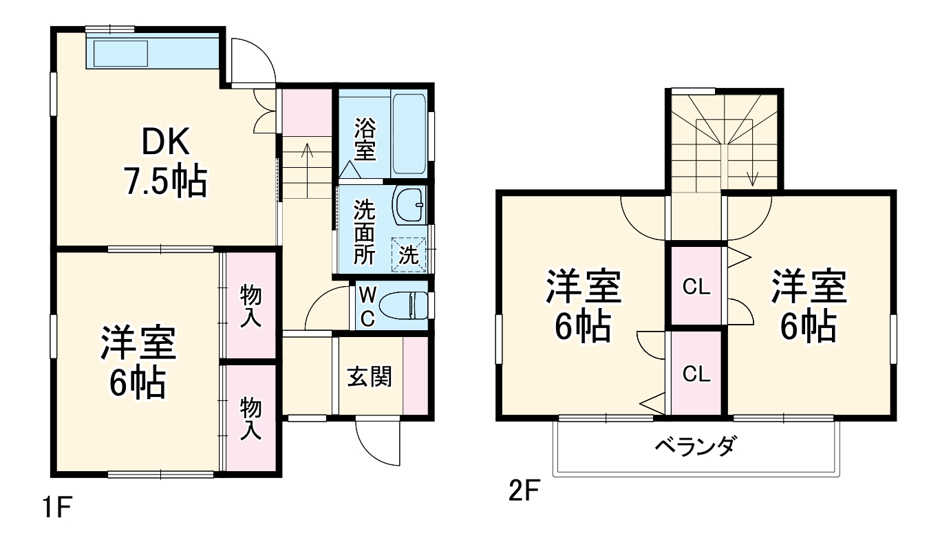 住吉5丁目貸家の間取り