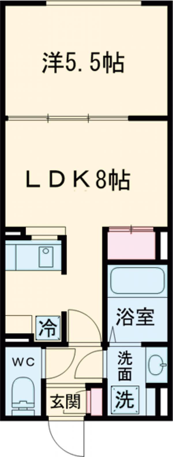 トライム両国・203号室の間取り